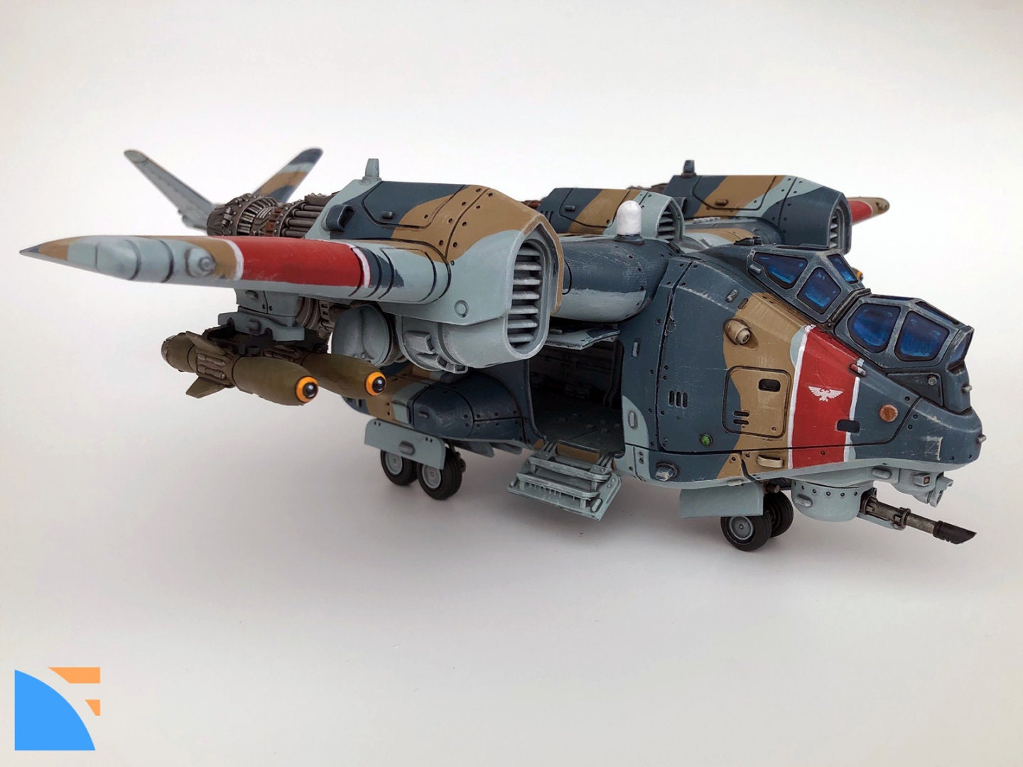Valravn Assault Gunship (1 Model) by NFEYMA | Imperial Guard | Heavy Armored Military Vehicle | Tabletop Mini Model | Astra Sentinel |