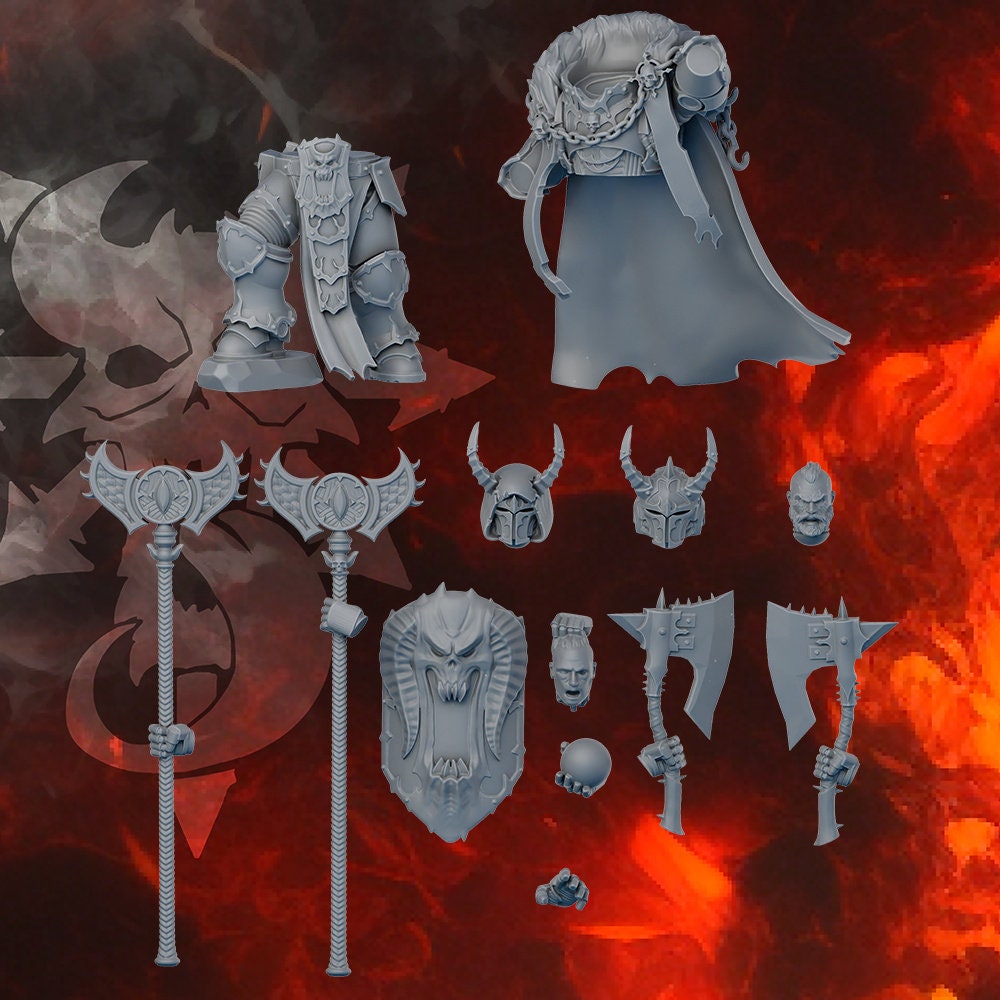Indivisible Legion Gorr The First Traitor by DakkaDakka Miniatures - | Grimdark Future | Space Sci-Fi Knights | Heretic Cultists | Chaos