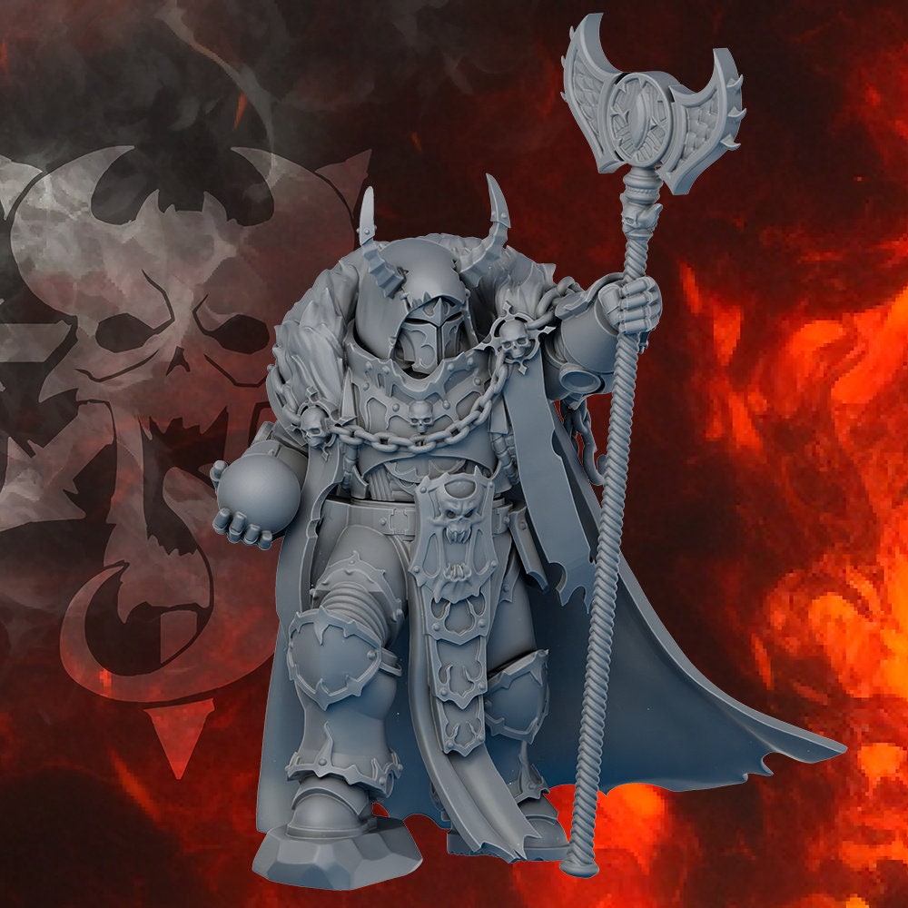 Indivisible Legion Gorr The First Traitor by DakkaDakka Miniatures - | Grimdark Future | Space Sci-Fi Knights | Heretic Cultists | Chaos