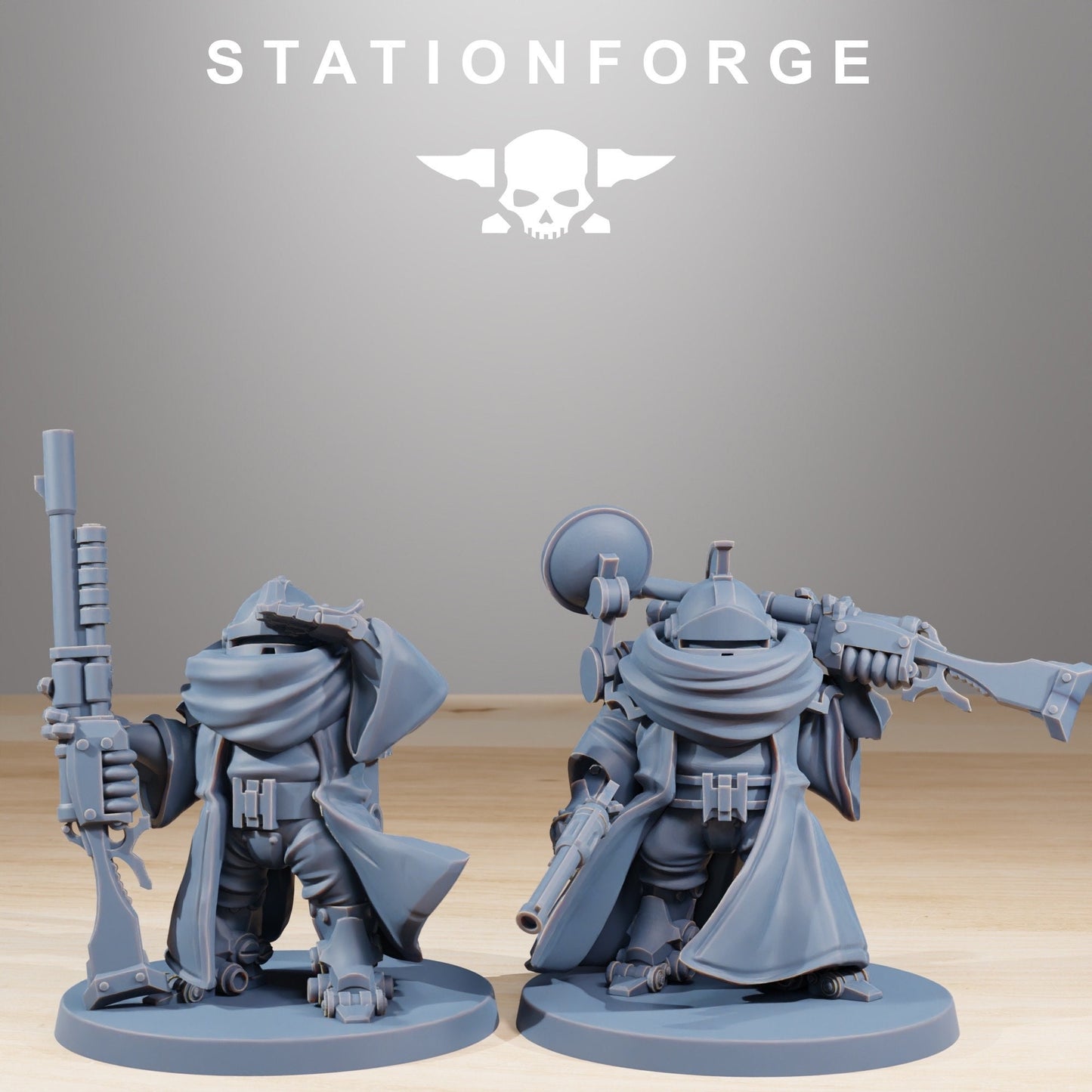 Scavenger Advanced Junkards (Set of 10) + Base(s) by Station Forge - Mechanicus | Mars Tech Priests | Machine Cult | Grimdark Future