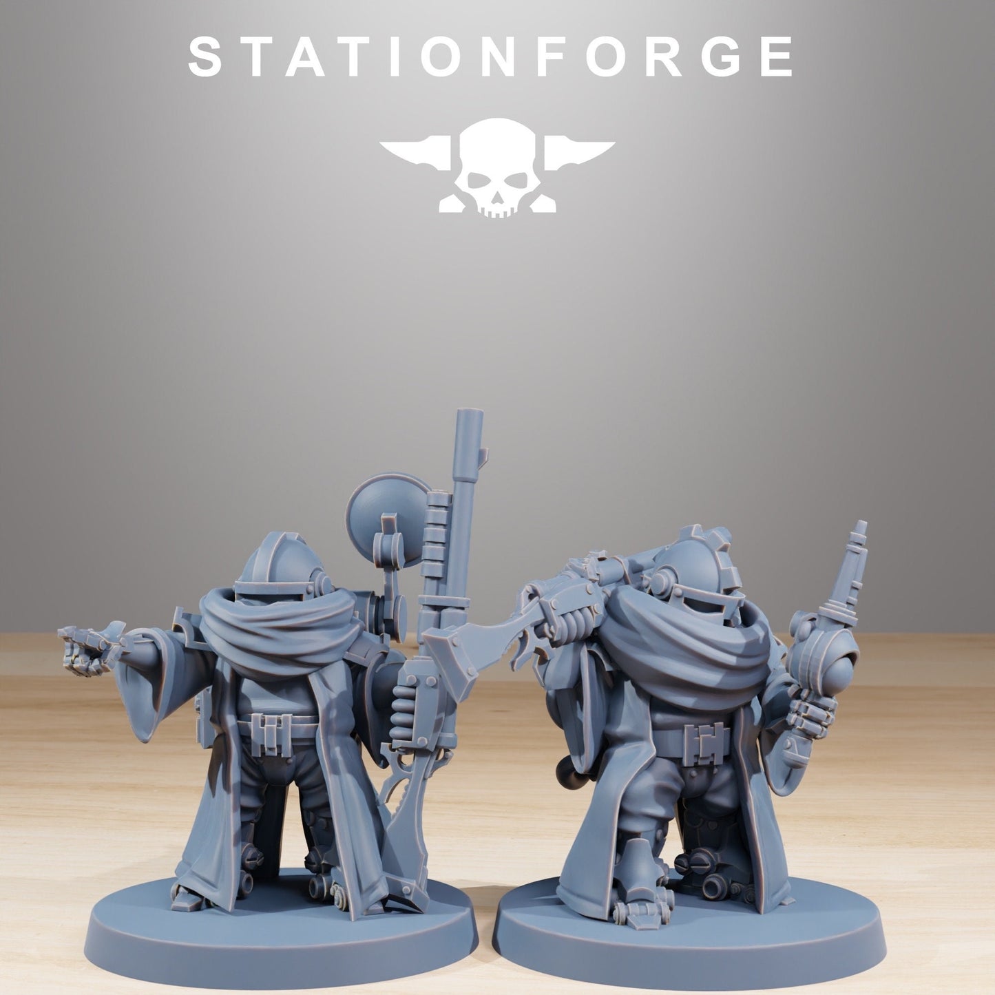 Scavenger Advanced Junkards (Set of 10) + Base(s) by Station Forge - Mechanicus | Mars Tech Priests | Machine Cult | Grimdark Future