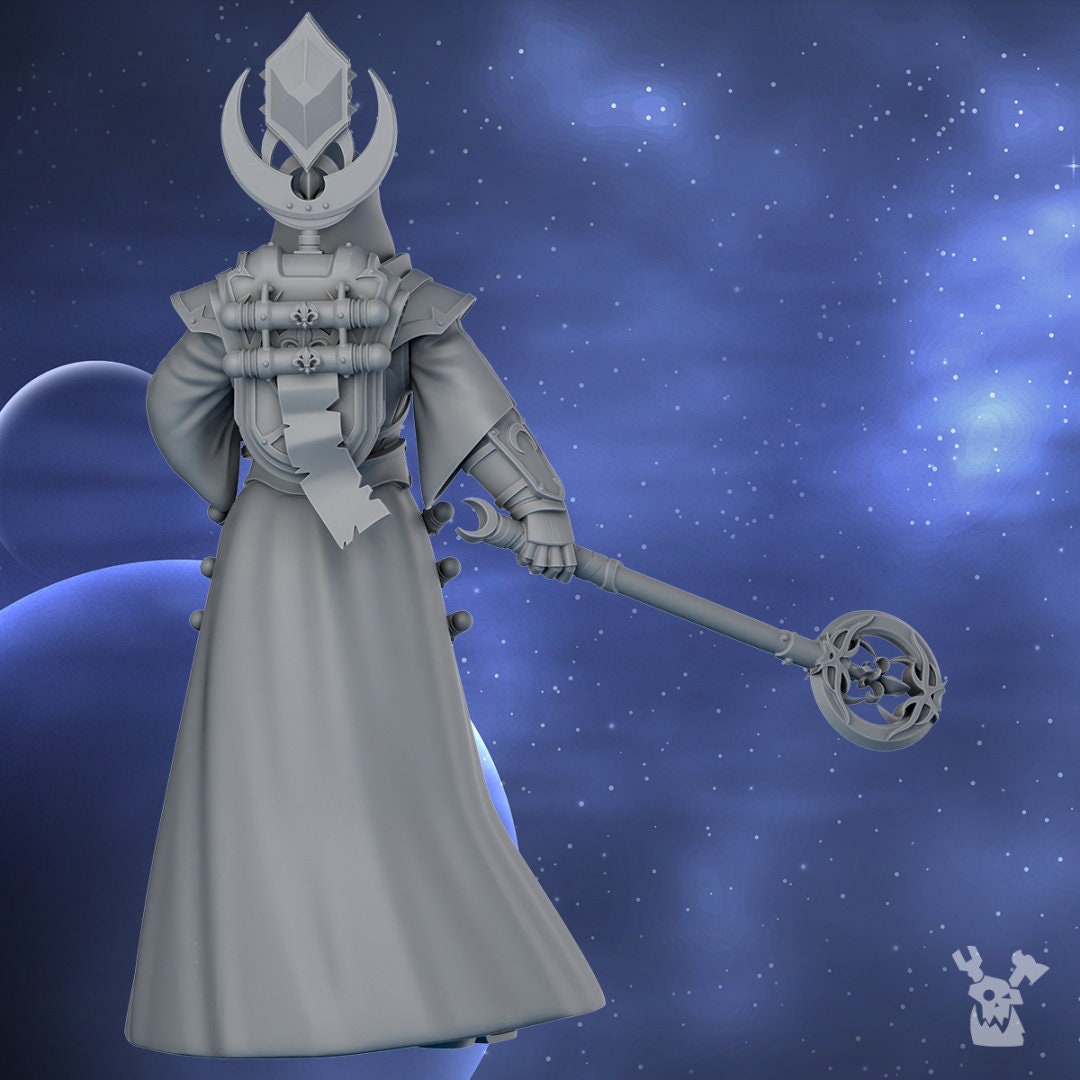 Star Scroll Keeper by DakkaDakka Miniatures - Grimdark Future | Sororitas | Sisters | Nuns | Silence | Angels | Gothic | Adepta