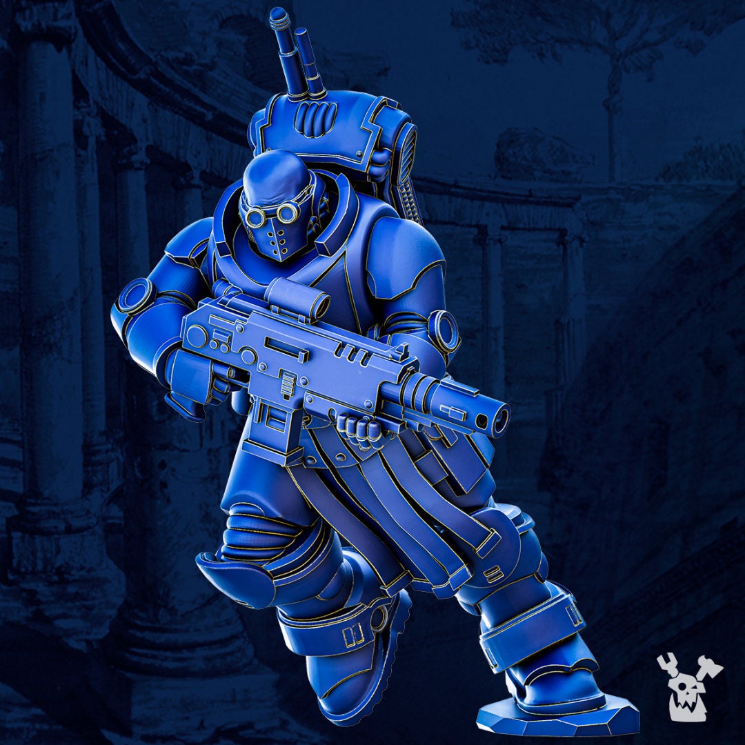 Legio Prima Victrix - Princeps Tacet Vestiga Squad (Set of 5) by DakkaDakka Miniatures - Grimdark | Sci-fi Future | Ultra Space