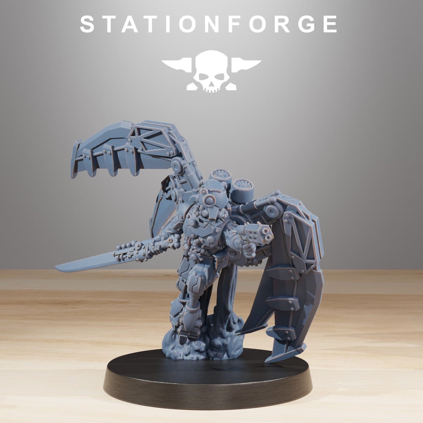 Scavenger Strikers #2 (Set of 5) + Base(s) by Station Forge - Mechanicus | Waste Nomads | Mars Tech Priests | Machine Cult | Grimdark Future