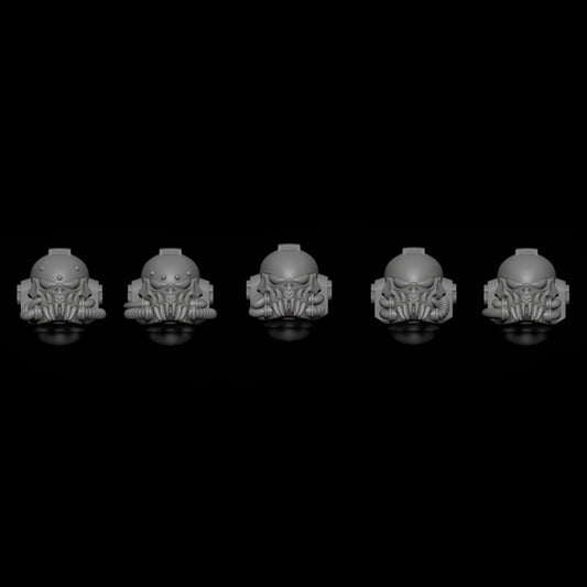 Vampiric Knights Scout Heads (Set of 5) [BlackRose Miniatures]