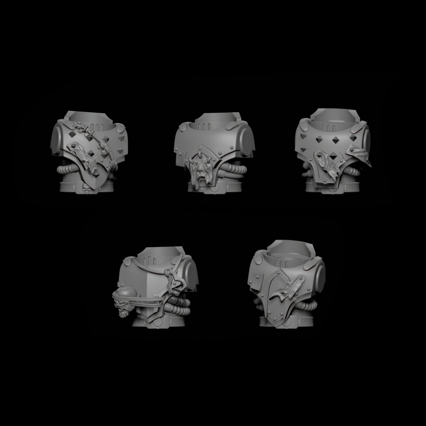 Vampiric Knight Body #1 (Set of 5) [BlackRose Miniatures]