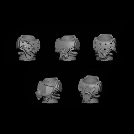 Vampiric Knight Body #1 (Set of 5) [BlackRose Miniatures]