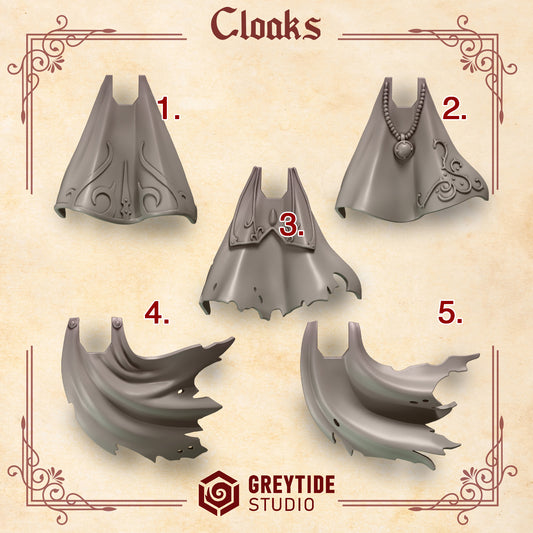Crimson Lords Cloaks (Set of 5) [Greytide Studio]