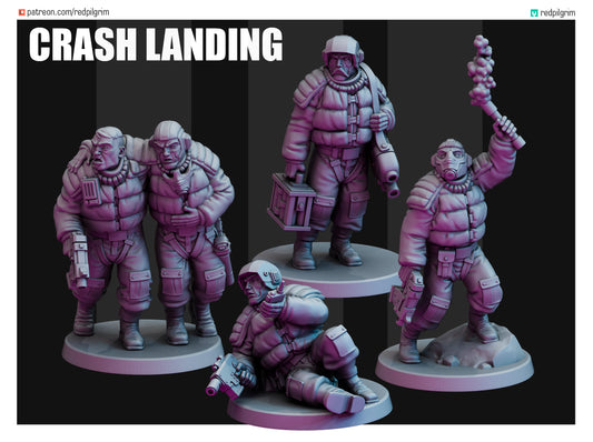 Crash Landing Team (4 Models)