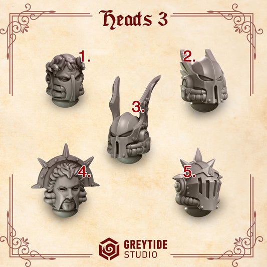 Crimson Lords Heads Ver.3 (Set of 5) [Greytide Studio]