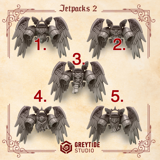Crimson Lords Jetpacks Falcon Wings (Set of 5) [Greytide Studio]