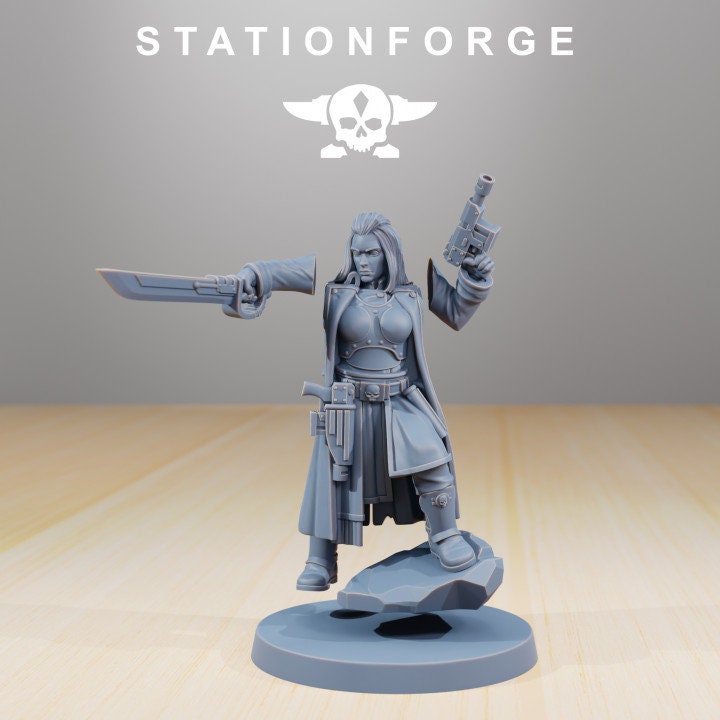 National Guard The Duchess + Base(s) 16K | 12K UHD Prints by Station Forge Miniatures