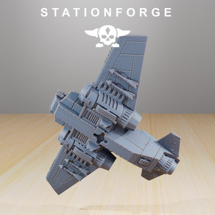 GrimGuard SF-19A Fighter Plane by Station Forge Miniatures