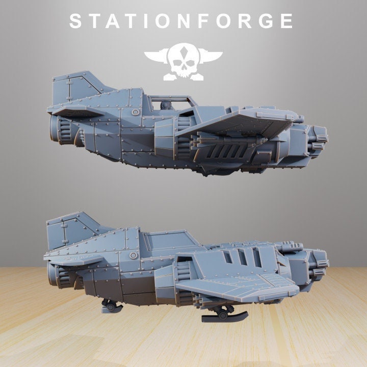 GrimGuard SF-19A Fighter Plane by Station Forge Miniatures