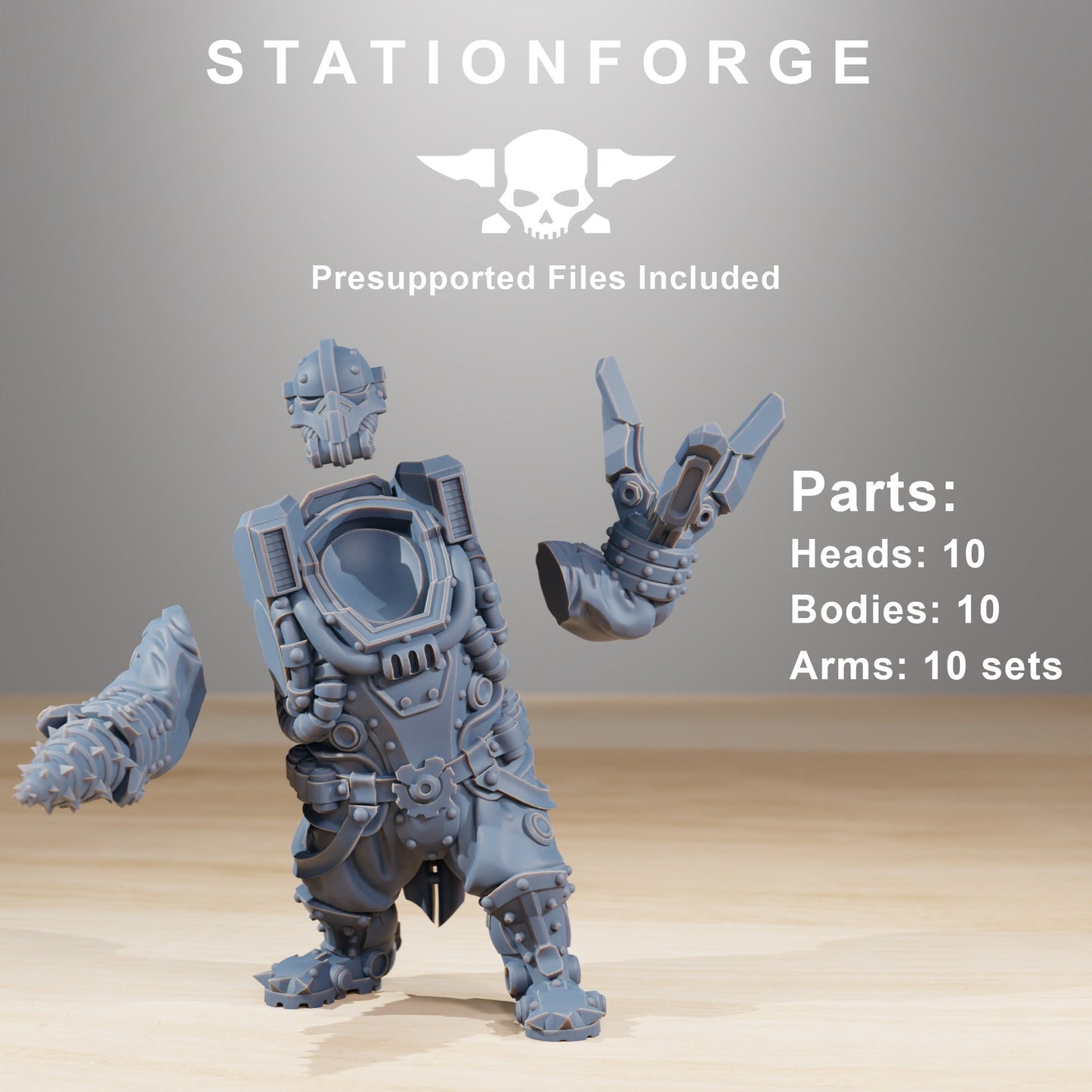Frontliner Heavy Support x 10 | OFFICIAL PREMIUM 8K RESOLUTION Miniatures by Station Forge
