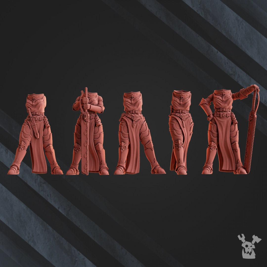 Poenitentiam Battle Sisters (Set of 5) | OFFICIAL PREMIUM 8K RESOLUTION Miniatures by Dakka Dakka