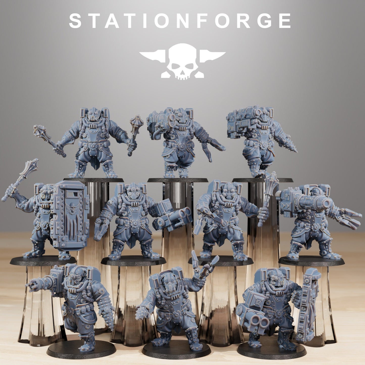 Frontliner Heavy Support x 10 | OFFICIAL PREMIUM 8K RESOLUTION Miniatures by Station Forge