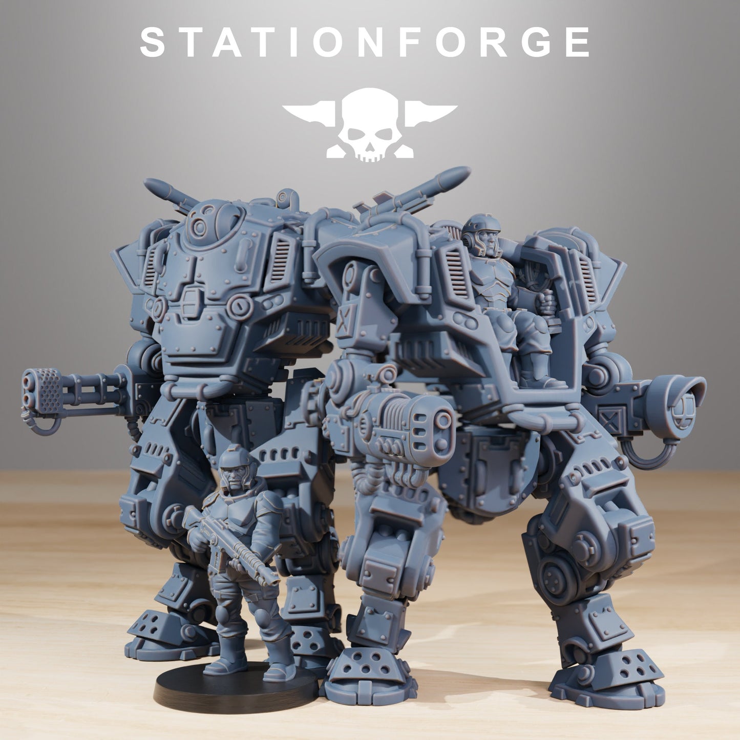 National Guard Warmech OFFICIAL 8K RESOLUTION PRINT by Station Forge