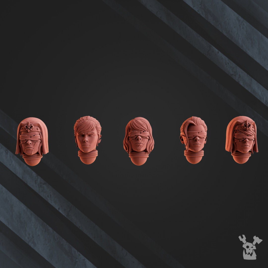 Poenitentiam Battle Sisters (Set of 5) | OFFICIAL PREMIUM 8K RESOLUTION Miniatures by Dakka Dakka
