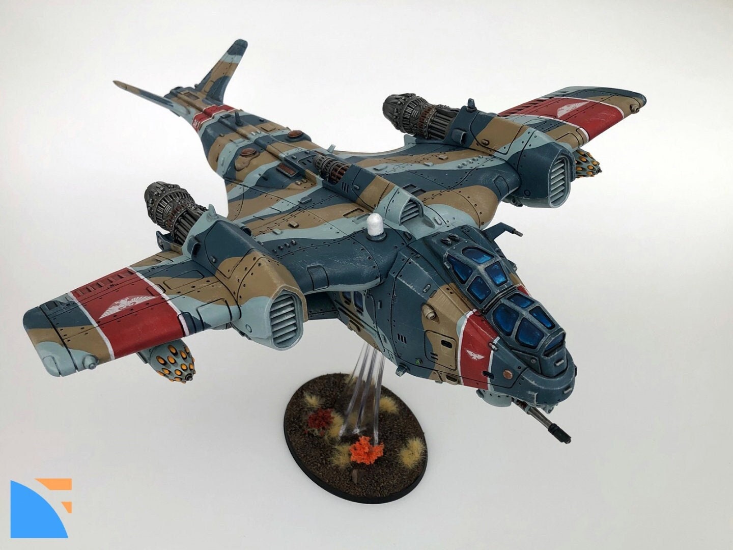 Valravn Assault Gunship (1 Model) by NFEYMA | Imperial Guard | Heavy Armored Military Vehicle | Tabletop Mini Model | Astra Sentinel |