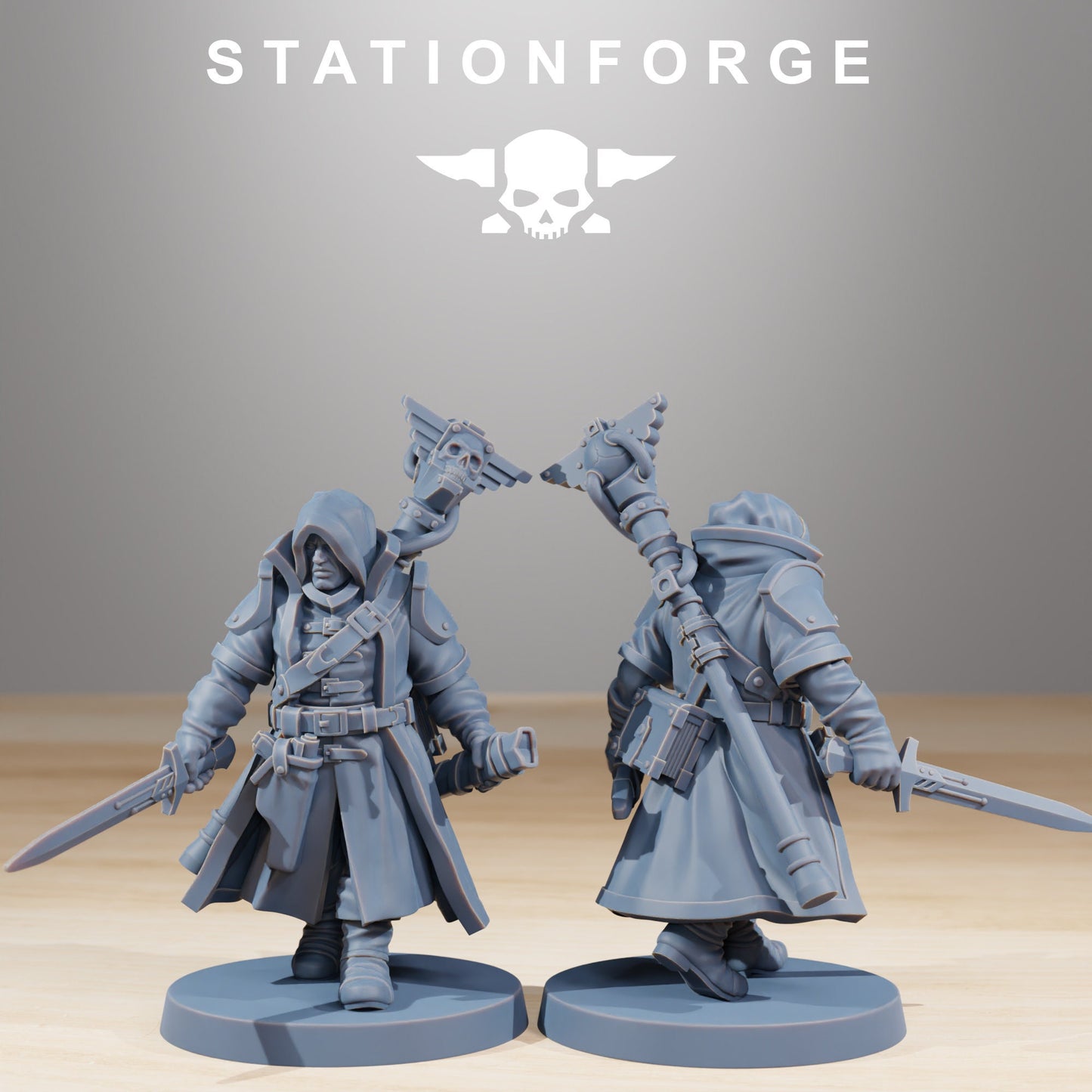 National Guard Royals + Base(s) by StationForge - Grimdark Future | Sci-fi | Wargames | Miniature Proxy | Inquisitors | GrimGuard | Imperial