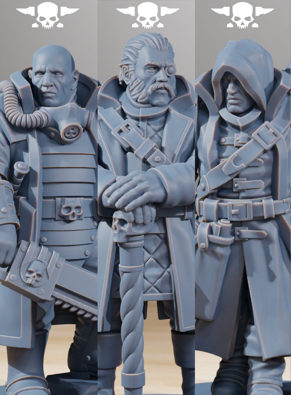 National Guard Royals + Base(s) by StationForge - Grimdark Future | Sci-fi | Wargames | Miniature Proxy | Inquisitors | GrimGuard | Imperial