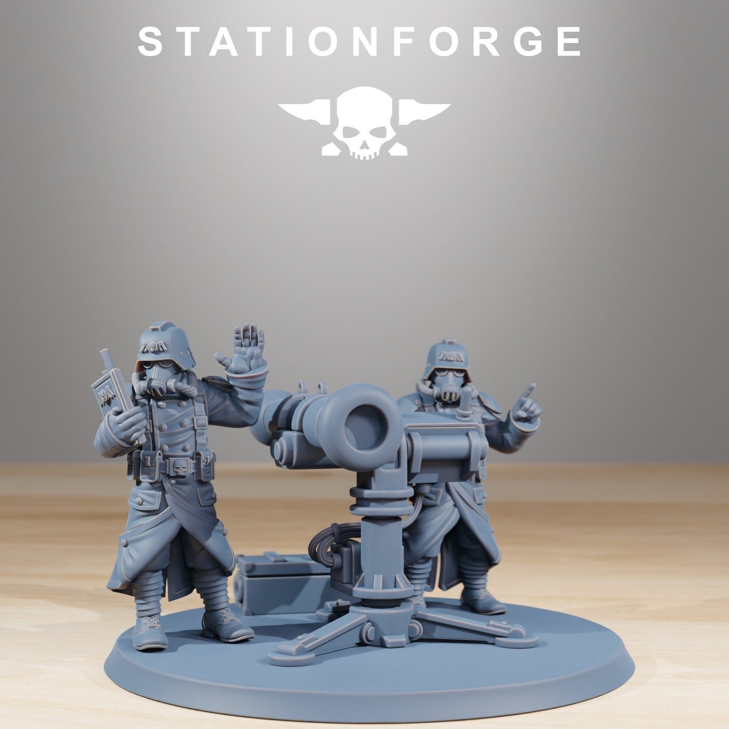 Grim Guard Beam Cannon Kit - | Medium/Light Artillery Trench Imperial Fighters | Grimdark Proxy | 8k High Detail Print by Station Forge