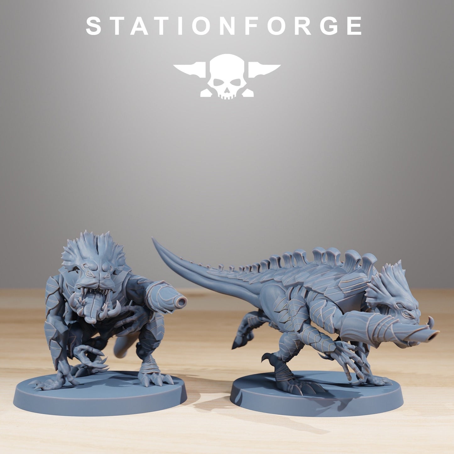 Xenarid Infantry + Base(s) by StationForge - Xenos | Alien | Prime | Gaunts | Hive Lord | Leviathan | Neurotyrant | Screamer