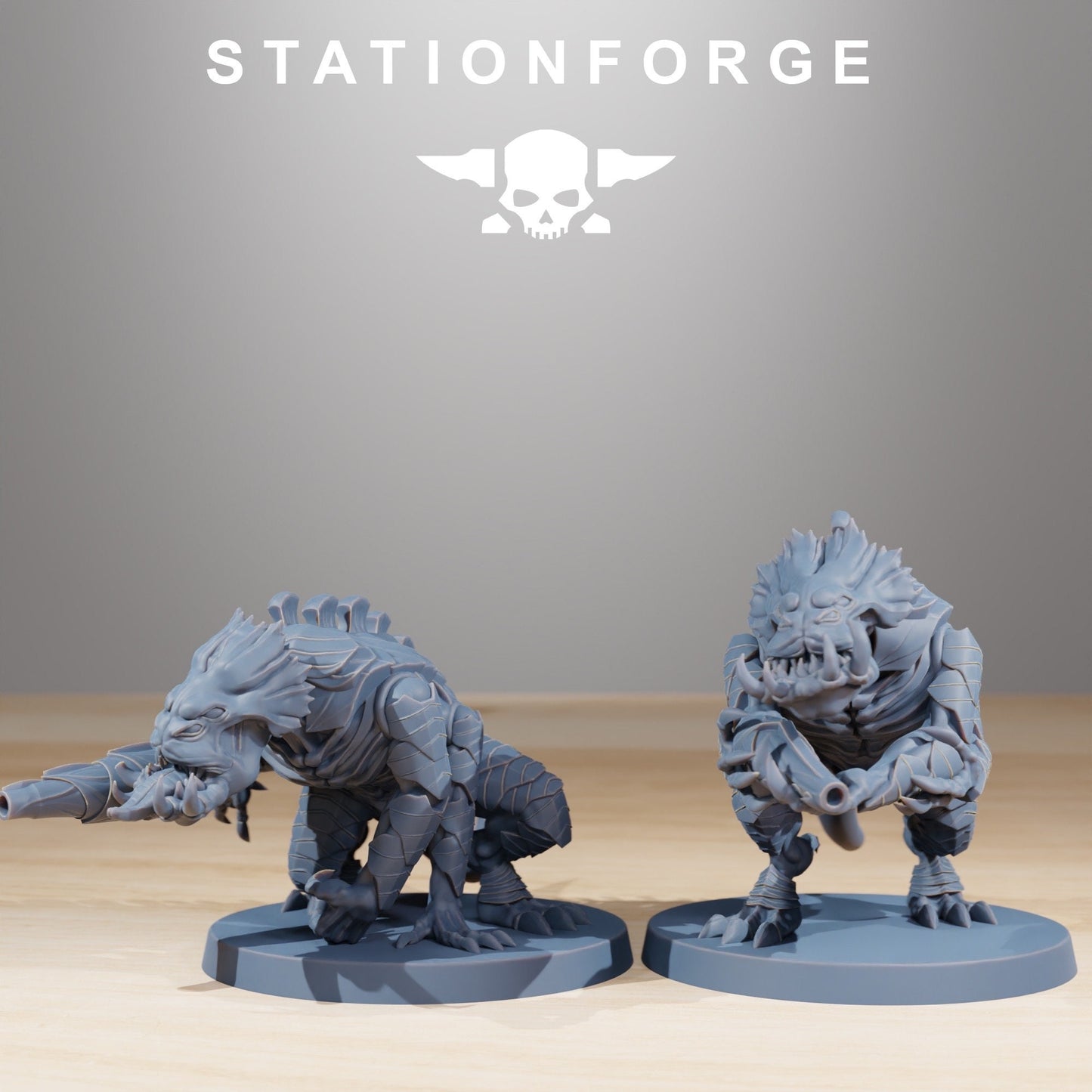 Xenarid Infantry + Base(s) by StationForge - Xenos | Alien | Prime | Gaunts | Hive Lord | Leviathan | Neurotyrant | Screamer