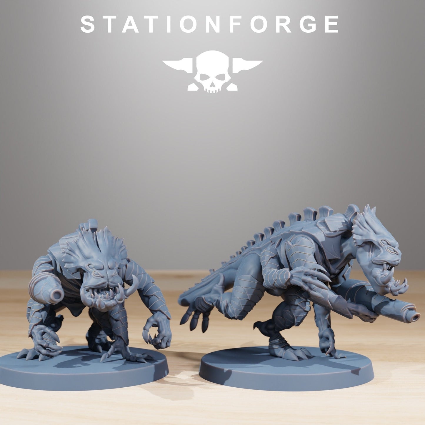 Xenarid Infantry + Base(s) by StationForge - Xenos | Alien | Prime | Gaunts | Hive Lord | Leviathan | Neurotyrant | Screamer