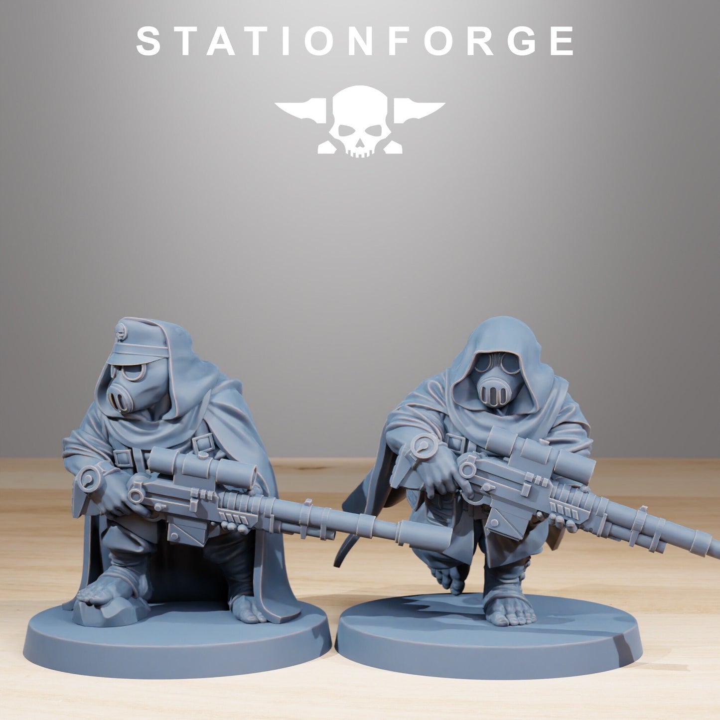 GrimGuard Skulldarts (Set of 10) + Base(s) by StationForge - | Imperial Guard | Death Division | Death Korps | Grimdark Future | Miniatures