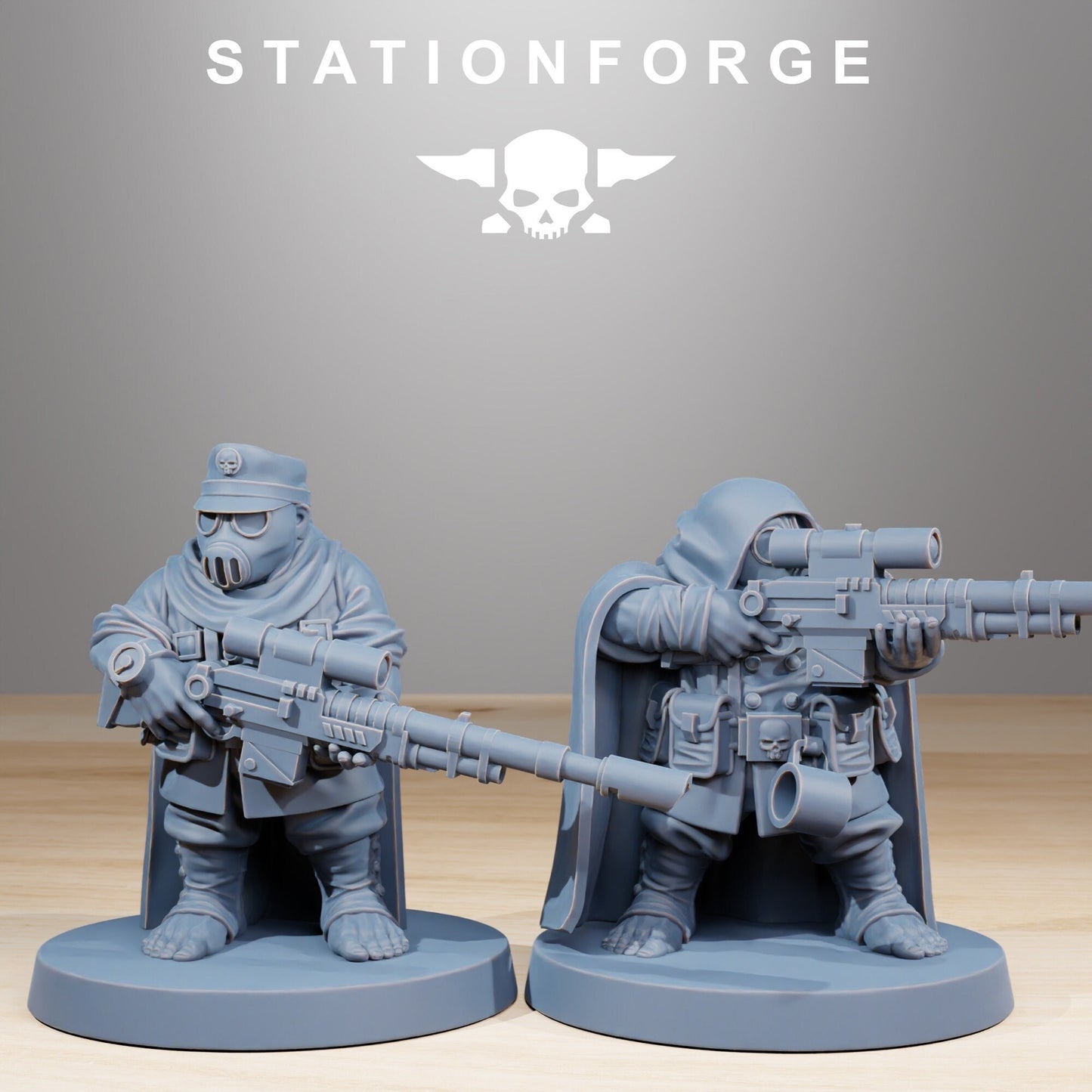 GrimGuard Skulldarts (Set of 10) + Base(s) by StationForge - | Imperial Guard | Death Division | Death Korps | Grimdark Future | Miniatures
