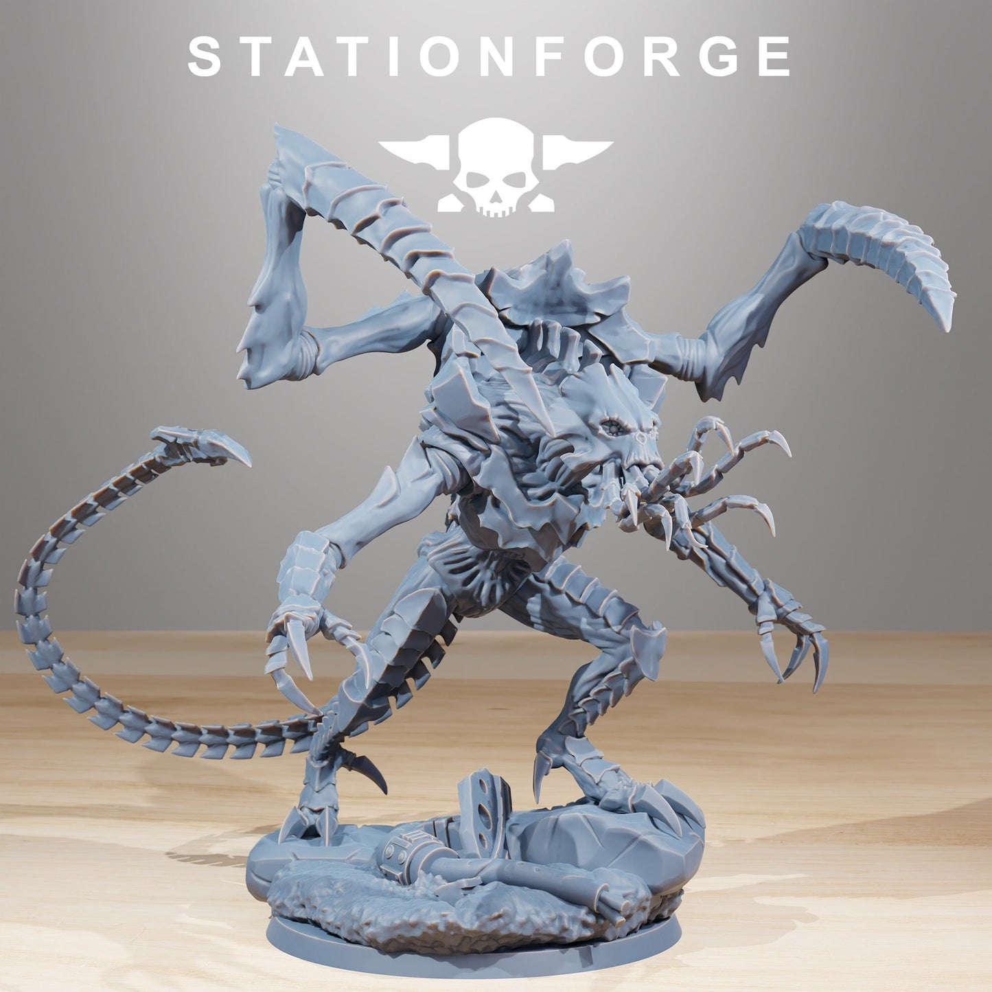 Xenarid Soul Eater + Base(s) by StationForge - Xenos | Alien | Prime | Gaunts | Hive Lord | Leviathan | Neurotyrant | Screamer