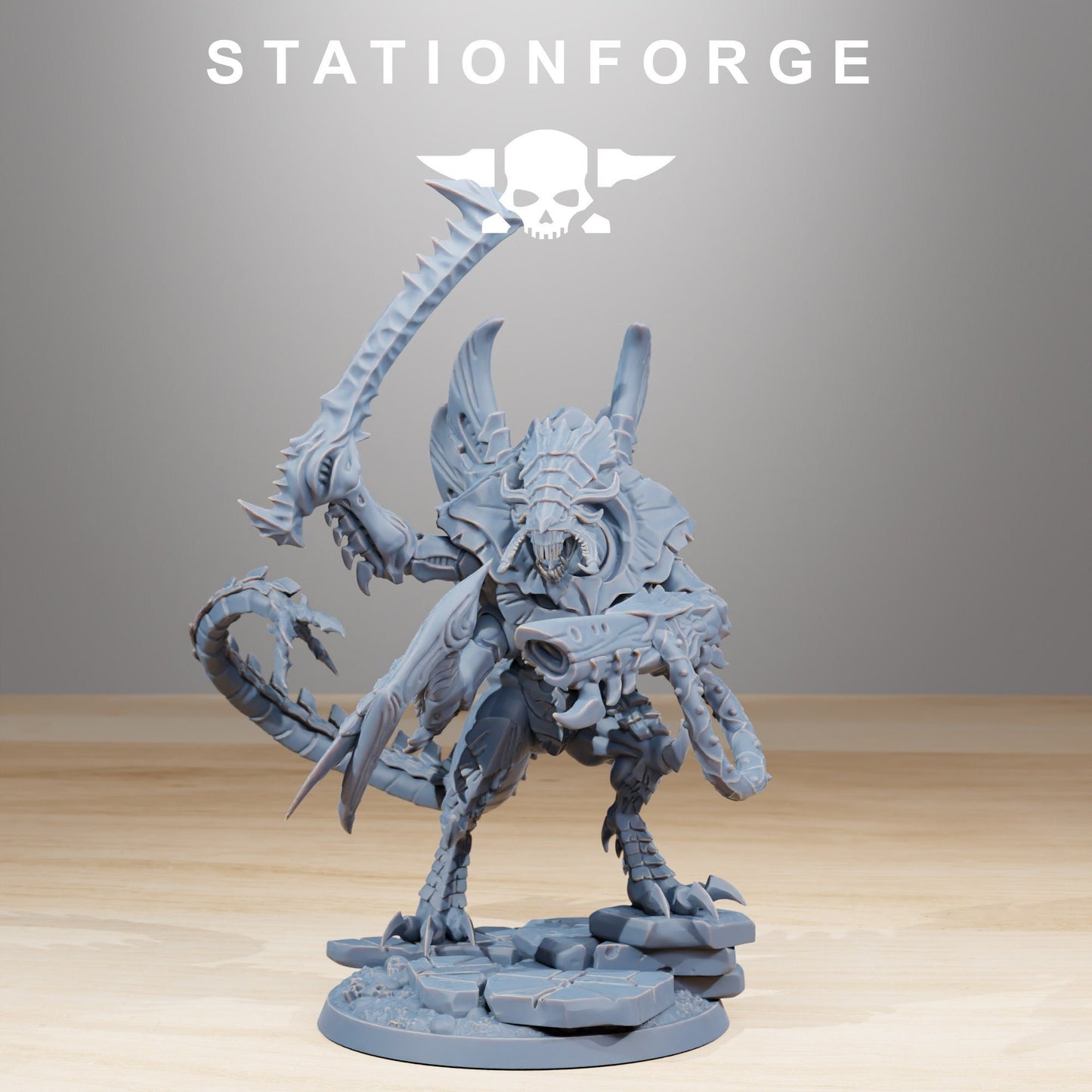 Xenarid Nyxar Hunter + Base(s) by StationForge - Xenos | Alien | Prime | Gaunts | Hive Lord | Leviathan | Neurotyrant | Screamer