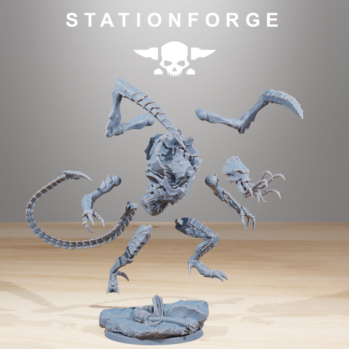 Xenarid Soul Eater + Base(s) by StationForge - Xenos | Alien | Prime | Gaunts | Hive Lord | Leviathan | Neurotyrant | Screamer