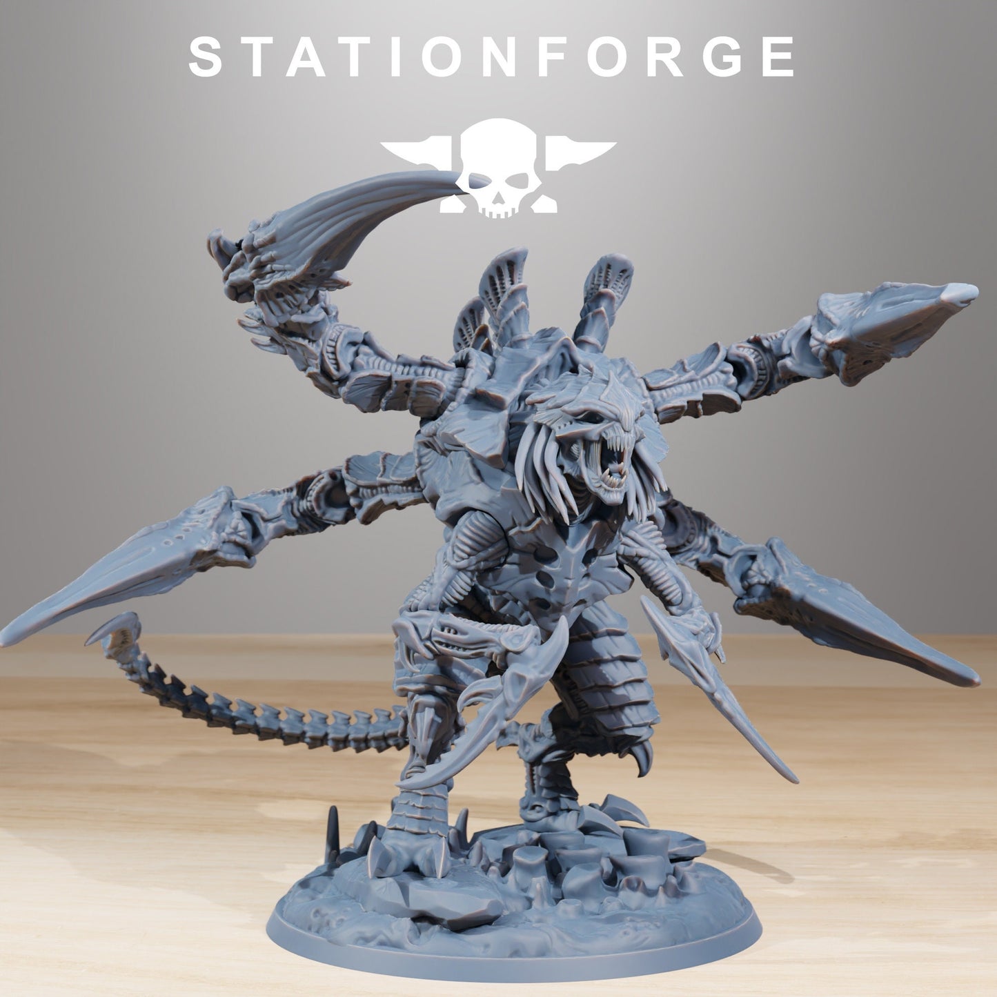 Xenarid Ravage Howler + Base(s) by StationForge - Xenos | Alien | Prime | Gaunts | Hive Lord | Leviathan | Neurotyrant | Screamer