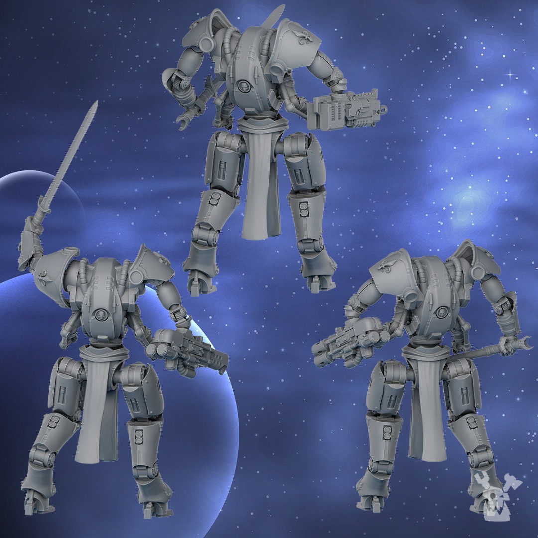 Exosuit Squad (Set of 3) by DakkaDakka Miniatures - Grimdark Future | Sororitas | Sisters | Nuns | Silence | Angels | Gothic | Adepta