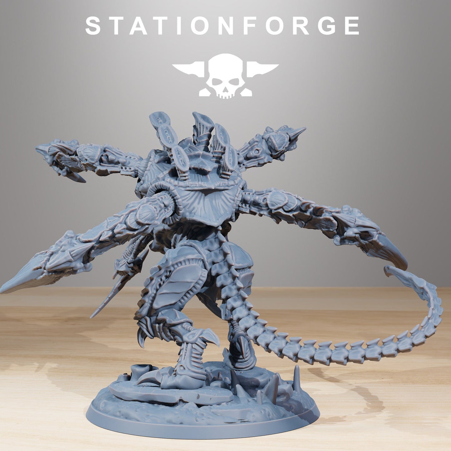 Xenarid Ravage Howler + Base(s) by StationForge - Xenos | Alien | Prime | Gaunts | Hive Lord | Leviathan | Neurotyrant | Screamer