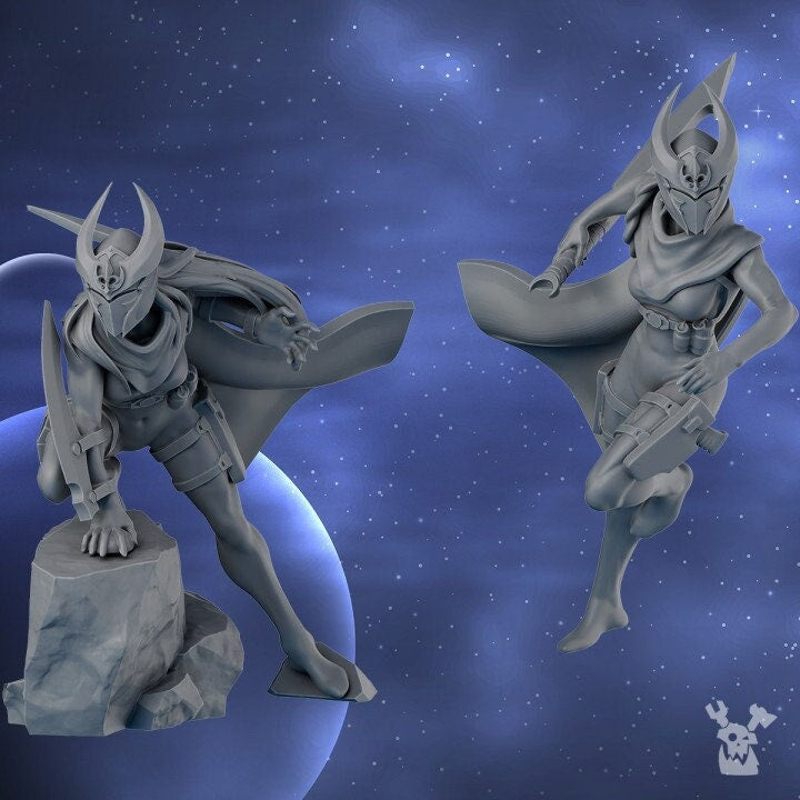 Daughters of Silence (Set of 2) by DakkaDakka Miniatures - Grimdark Future | Sororitas | Sisters | Nuns | Silence | Angels | Gothic | Adepta