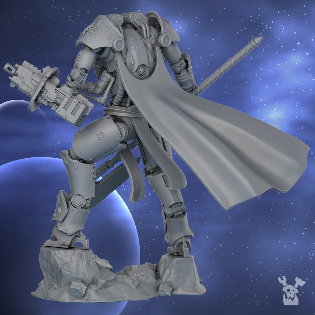 Commander Scythe In Exosuit by DakkaDakka Miniatures - Grimdark Future | Sororitas | Sisters | Nuns | Silence | Angels | Gothic | Adepta