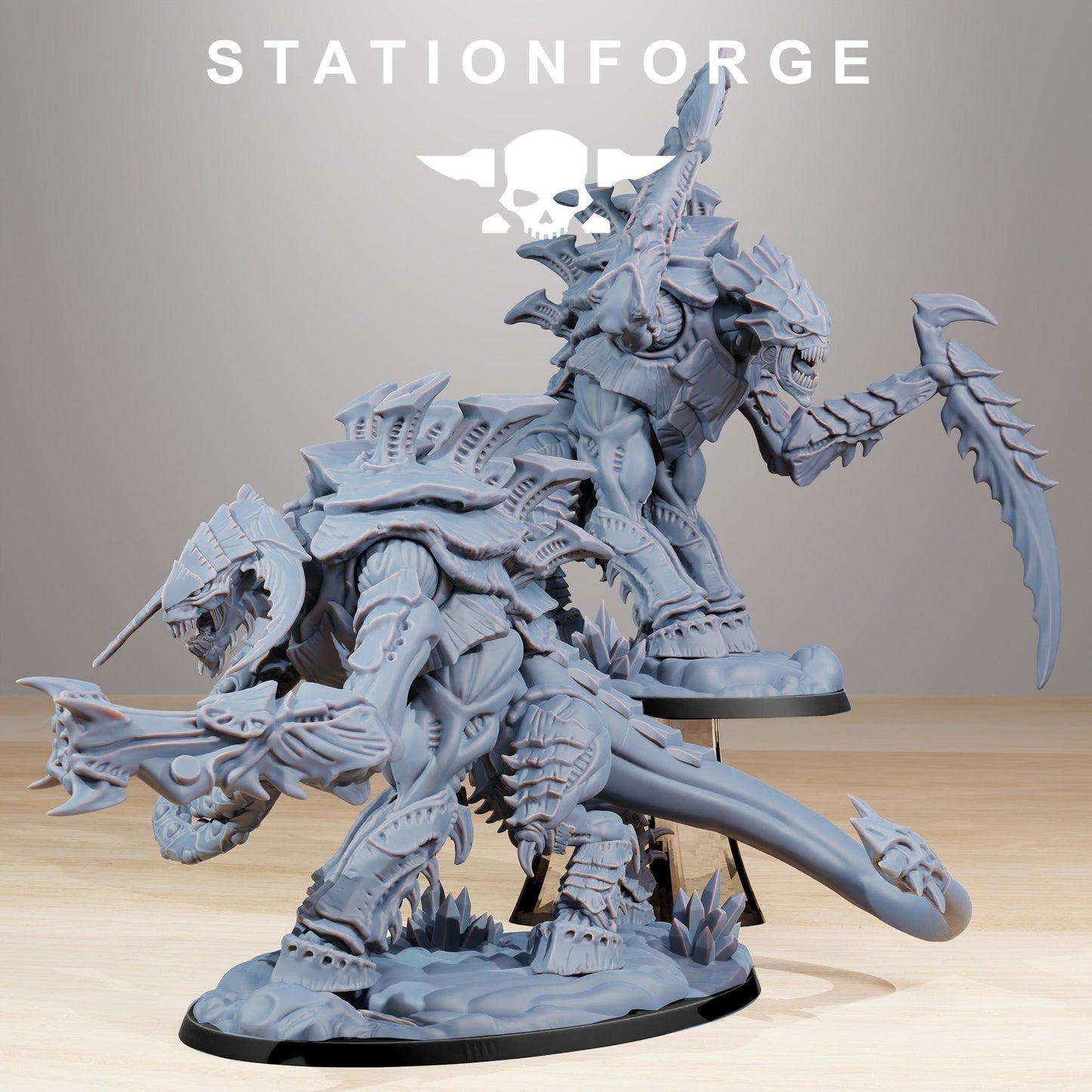 Xenarid Necrothorn (1 Model) + Base(s) by StationForge - Xeno | Alien | Predator | Tyrant | Hive Mind | Alternative Proxy