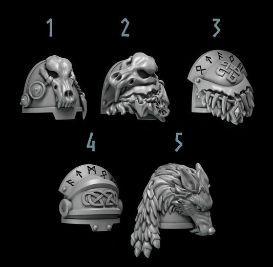 Primal Beasts Wolves [Shoulders #1] Elite Upgrade Kit (Set of 5)