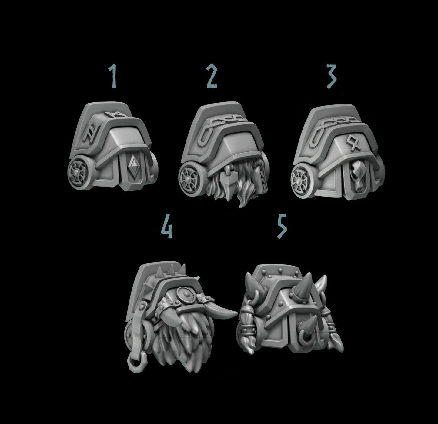 Primal Beasts Wolves [Shoulders #2] Elite Upgrade Kit (Set of 5)