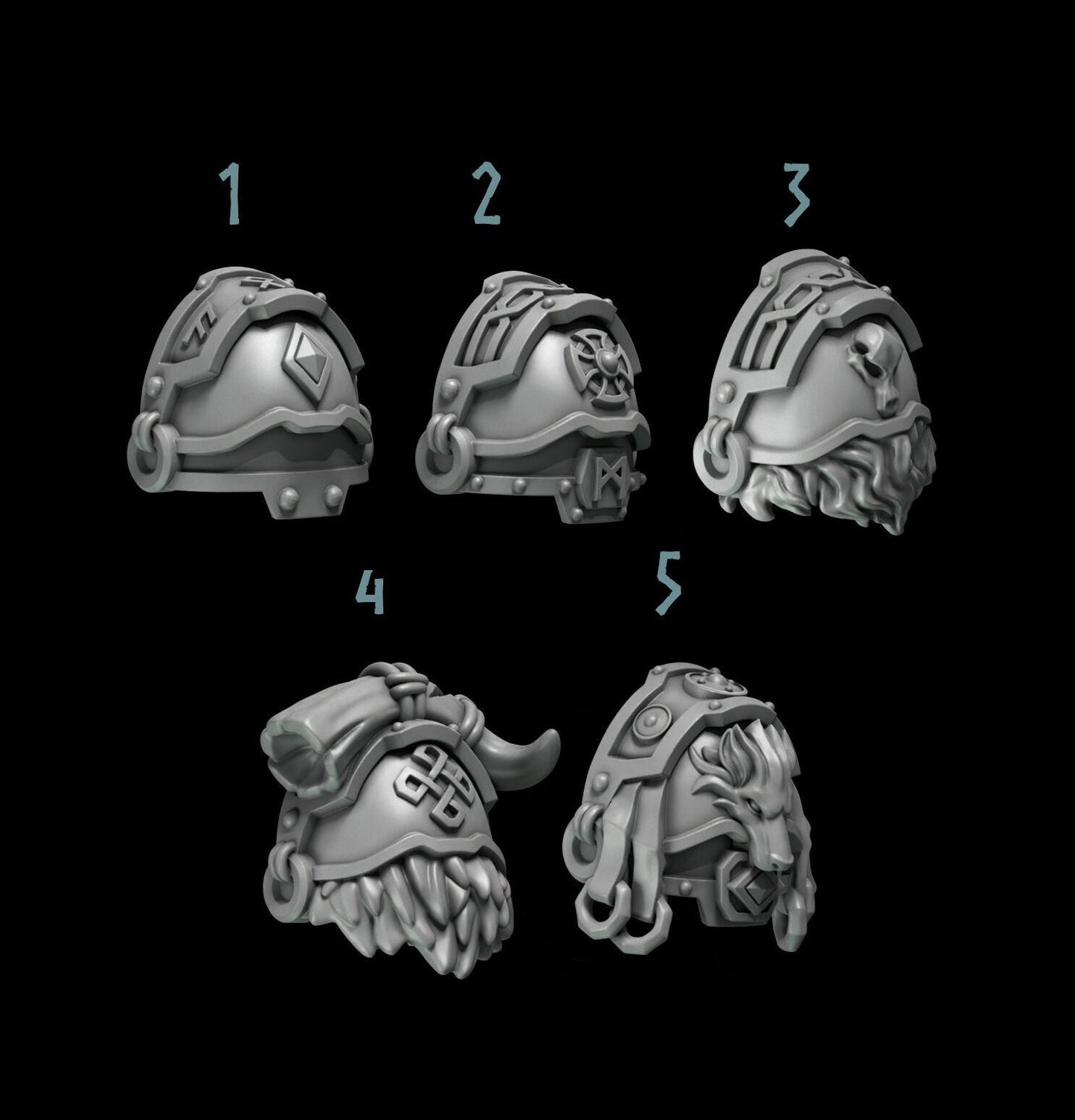 Primal Beasts Wolves [Shoulders #3] Elite Upgrade Kit (Set of 5)