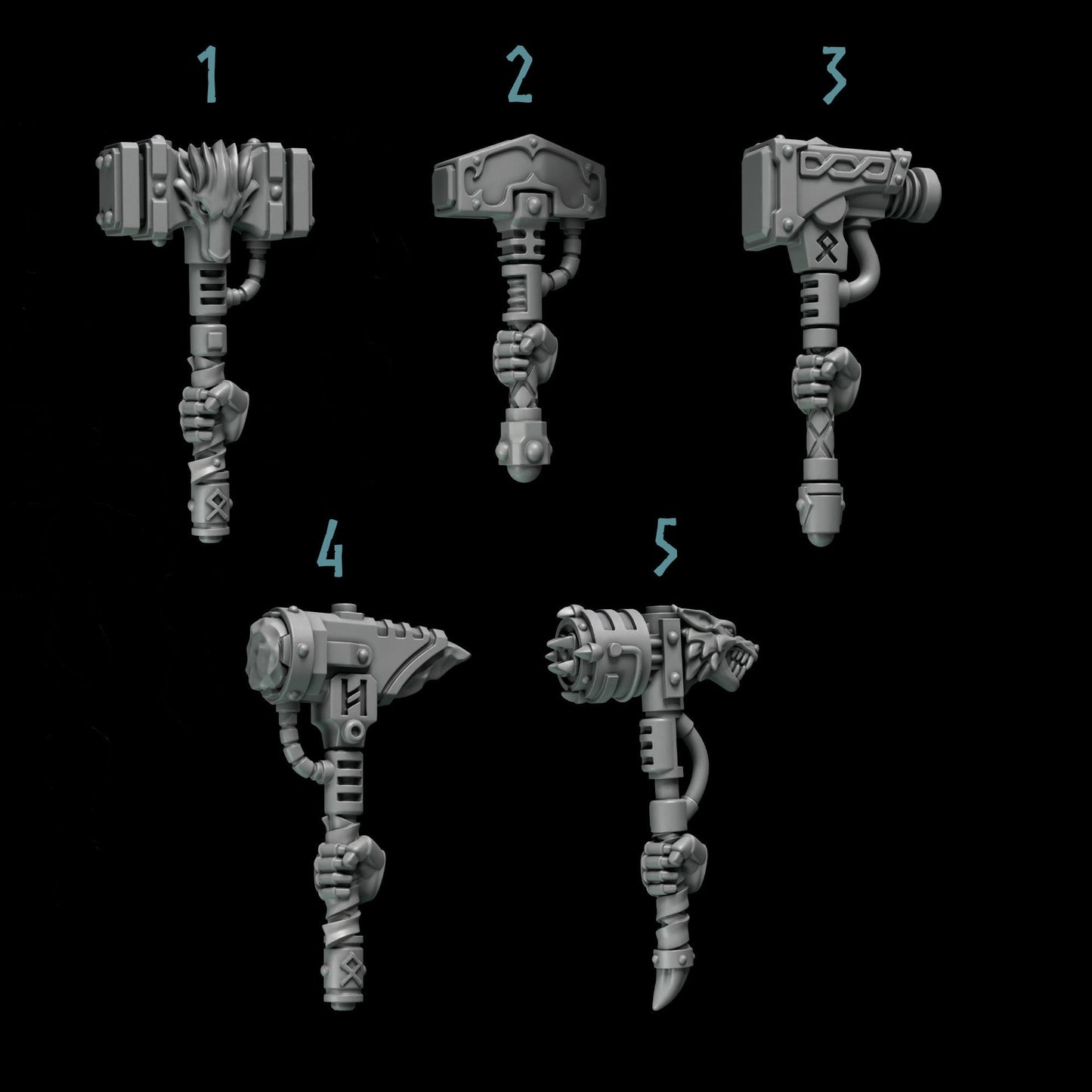 Primal Beasts Wolves [Hammers] Elite Upgrade Kit (Set of 5)