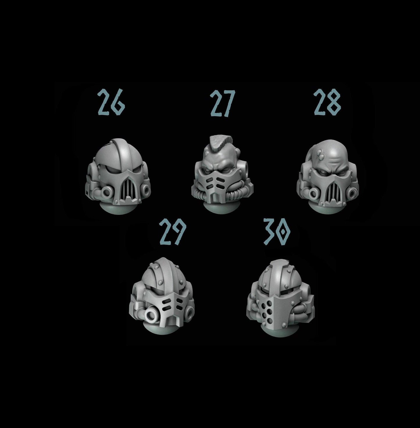 Primal Beasts Wolves [Heads #6] Elite Upgrade Kit (Set of 5)