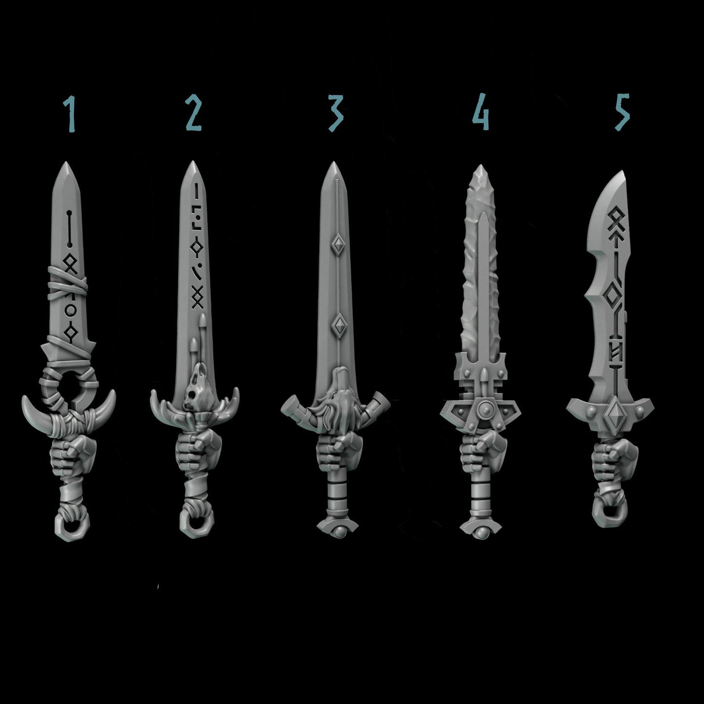 Primal Beasts Wolves [Savage Swords] Elite Upgrade Kit (Set of 5)