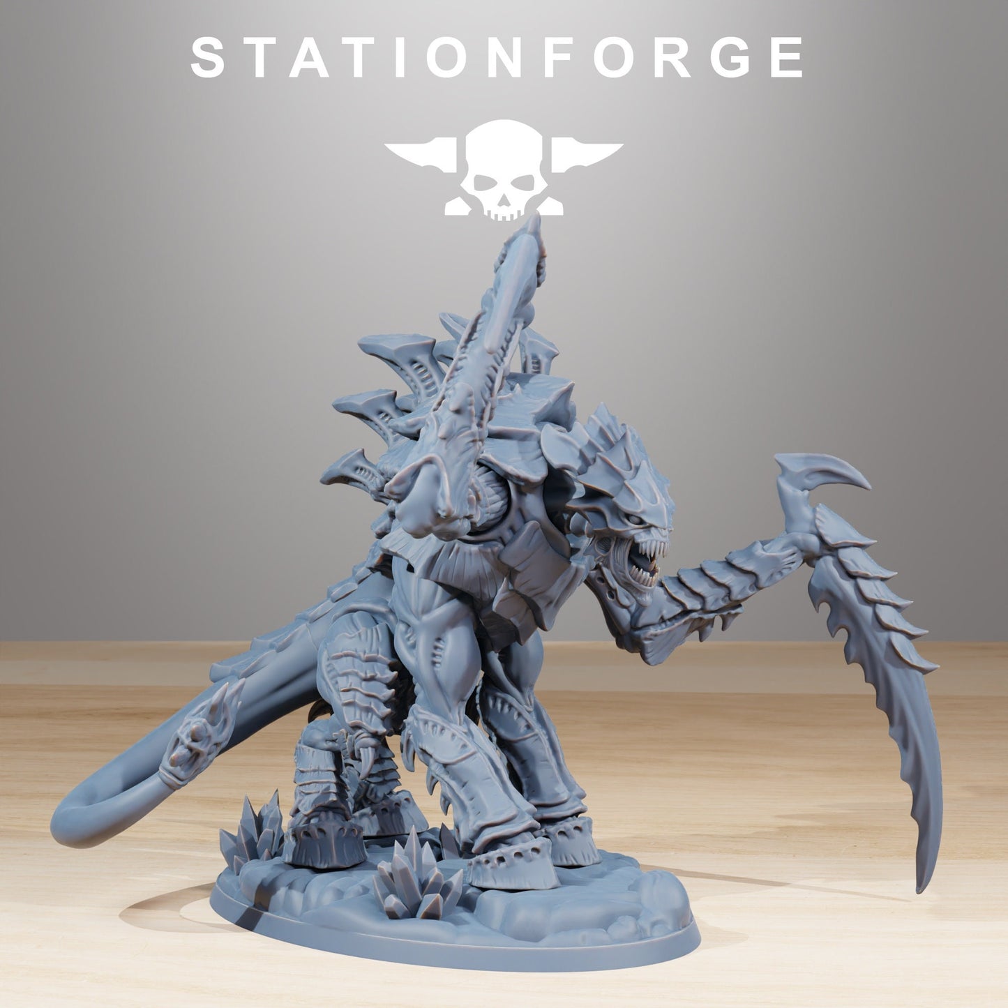 Xenarid Necrothorn (1 Model) + Base(s) by StationForge - Xeno | Alien | Predator | Tyrant | Hive Mind | Alternative Proxy
