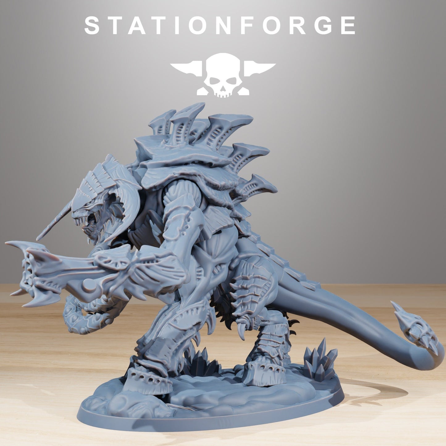 Xenarid Necrothorn (1 Model) + Base(s) by StationForge - Xeno | Alien | Predator | Tyrant | Hive Mind | Alternative Proxy