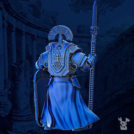 Legio Prima Victrix - Agamemnon the Cohorte Commander by DakkaDakka Miniatures - Grimdark | Sci-fi Future | Ultra Space | Marine Warriors